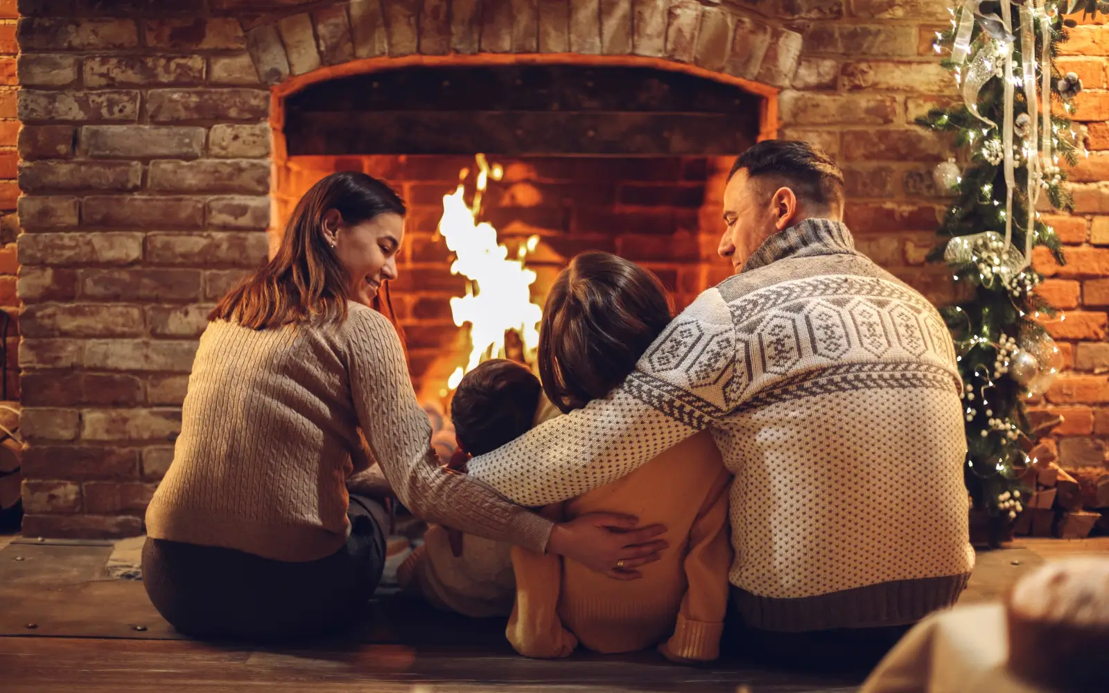 Ulstraw firelighter used in an indoor fireplace